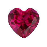 Корунд рубин сердце 20х20х20мм (цвет 48)