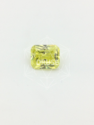 Фианит олива светлый октагон 16х12мм (цвет 20)