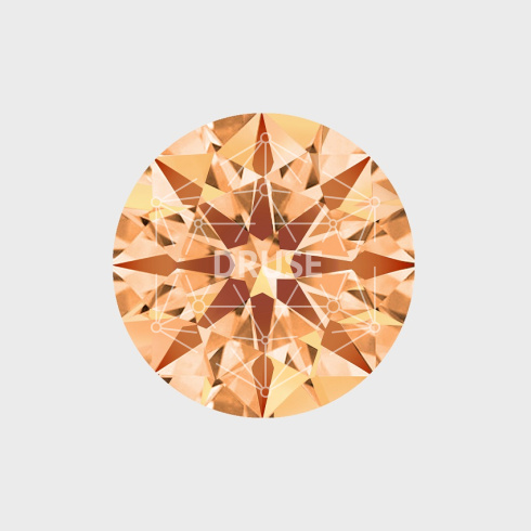 Фианит шампань круг 8,0мм (цвет 17)