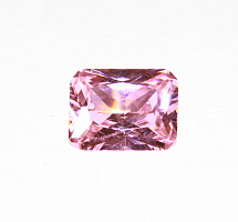 Фианит розовый октагон 20х15мм (цвет 02)