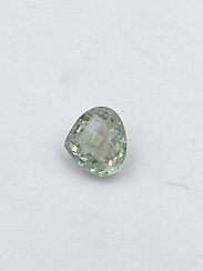 Аметист зеленый (Празиолит) груша 14,92х16,36мм. шахм.огр.(12,76ct)