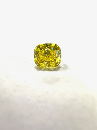 Бриллиант синтетический жёлтый антик 5,96х5,34х3,90мм (1ct, VVS 2)
