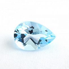 Топаз светлый sky груша 18х13мм 