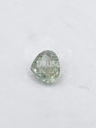 Аметист зеленый (Празиолит) груша 14,92х16,36мм. шахм.огр.(12,76ct)
