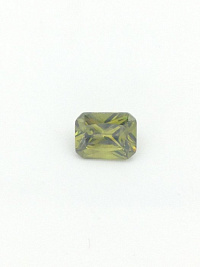 Фианит олива октагон 6х4мм (цвет 12)