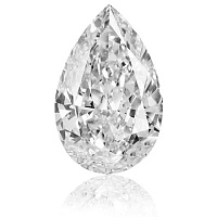 Фианит бесцветный груша 3х2мм