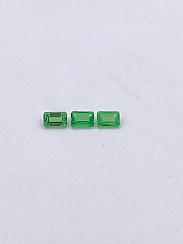 Цаворит октагон 6х4мм (2,33ct) комплект 3шт.