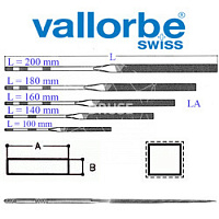 Надфиль квадратный LA2408-200 №2