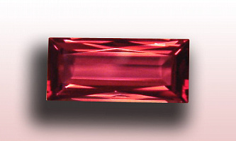 Корунд рубин багет 10х5мм (цвет 48)