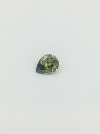 Фианит олива груша 20х15мм (цвет 12)