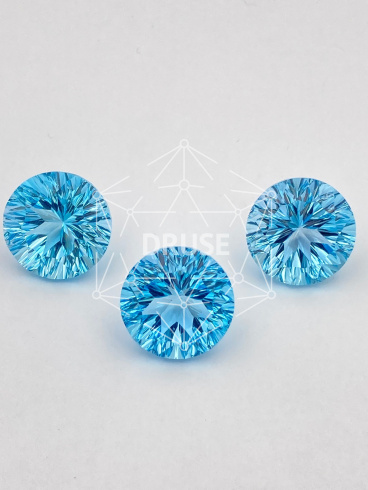 Топаз светлый sky круг 20,0мм конкейв гарнитур