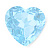 Топаз светлый sky сердце 6х6х6мм
