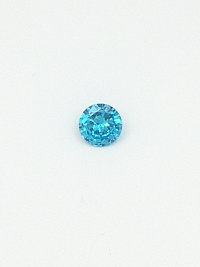 Фианит голубой круг 16,0мм (цвет 21)