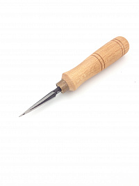 Шабер трехгранный на деревянной ручке