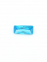 Фианит голубой багет 20х9мм (цвет 21)