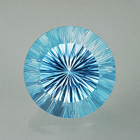 Топаз светлый sky круг 11,0мм конкейв