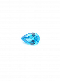 Фианит голубой груша 6х4мм (цвет 21)