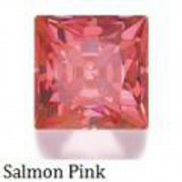 Фианит Salmon Pink квадрат 2,5х2,5мм Swarovski