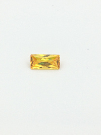 Фианит желтый багет 10х5мм (цвет 08)