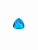 Алпанит тёмно-голубой триллион 16х16х16мм (цвет 75)