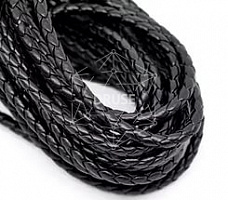 Шнурок кожаный плетеный 9,0 мм. (Россия)