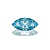 Шпинель аква маркиз 7х3,5мм Swarovski