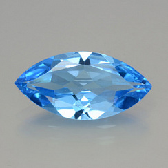 Топаз насыщенный swiss маркиз 18х9мм