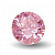Фианит розовый круг 16,0мм (цвет 02)