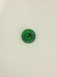 Фианит зеленый круг 4,0мм (цвет 28)