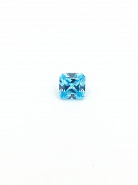 Фианит голубой октагон 12х12мм (цвет 21)