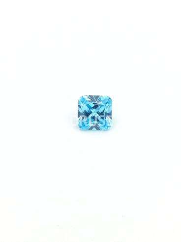 Фианит голубой октагон 8х8мм (цвет 21)