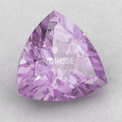 Аметист триллион 7х7х7мм браз св