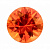 Фианит оранжевый круг 3,0мм (цвет 06)