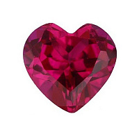 Корунд рубин сердце 12х12х12мм (цвет 48)