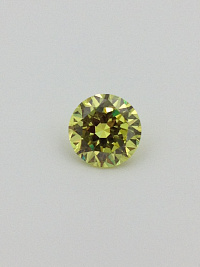 Фианит олива светлый круг 16,0мм (цвет 20)