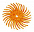 Резинка силиконовая лепестковая №800 оранжевая 19мм