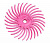 Резинка силиконовая лепестковая №600 розовая 19мм