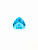 Алпанит светло-голубой триллион 15х15х15мм (цвет 74)