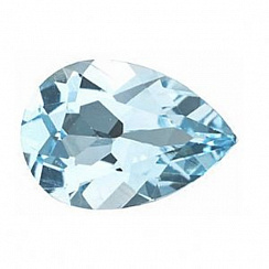 Топаз светлый sky груша 20х15мм