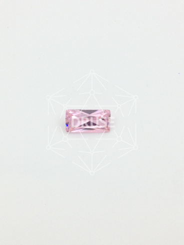Фианит розовый багет 10х5мм (цвет 02)