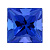 Шпинель синяя квадрат 4х4мм (цвет 39)